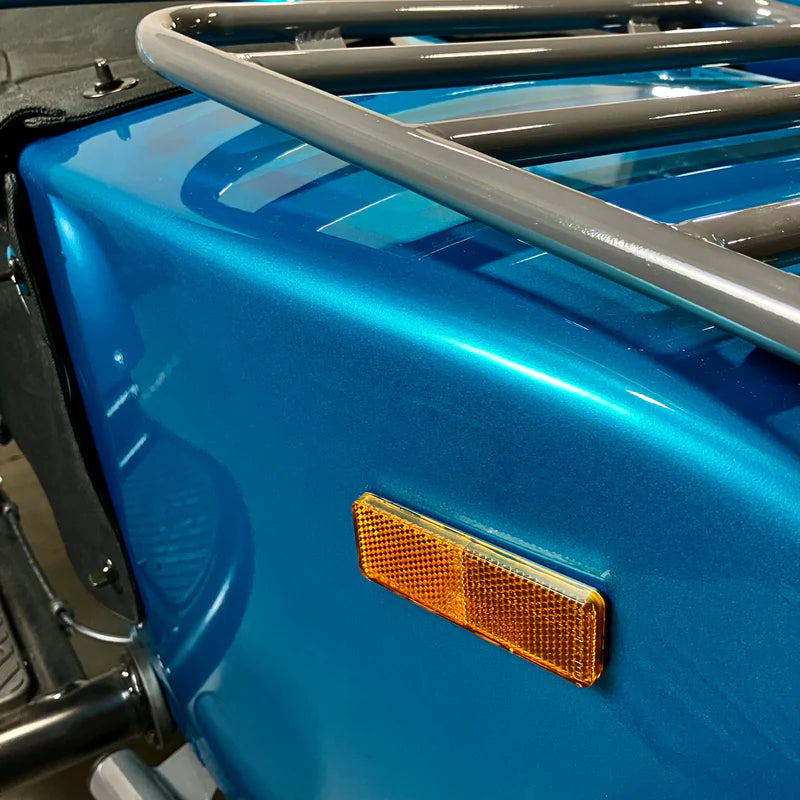 Amber stick-on reflector