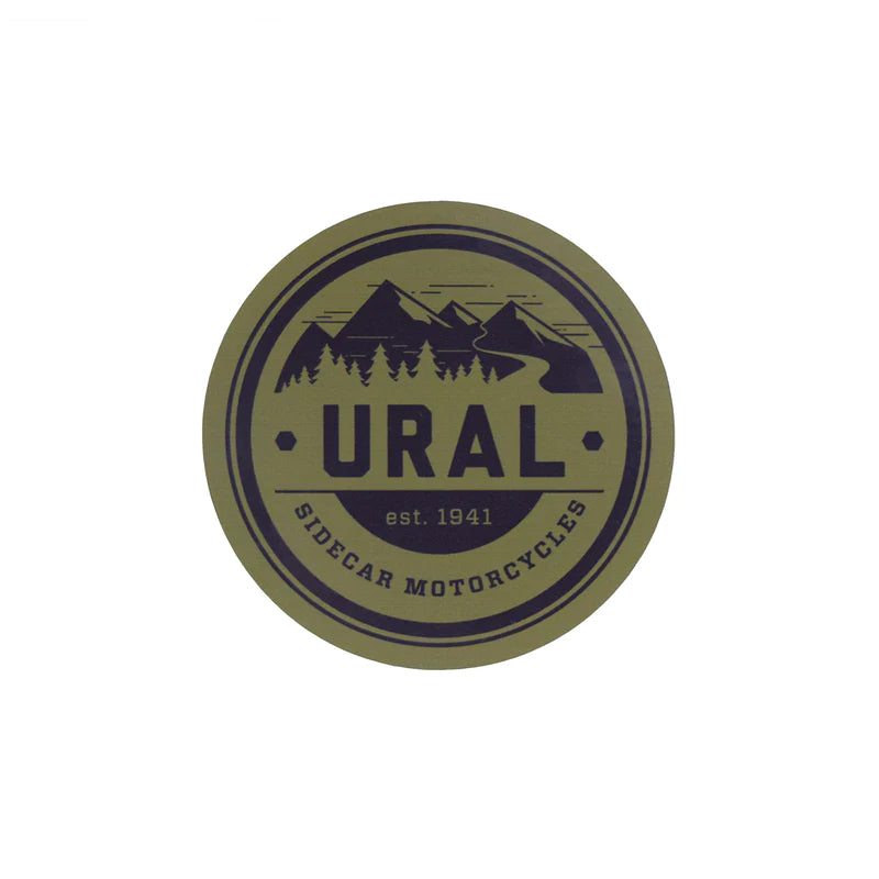 Mountain escape sticker - green