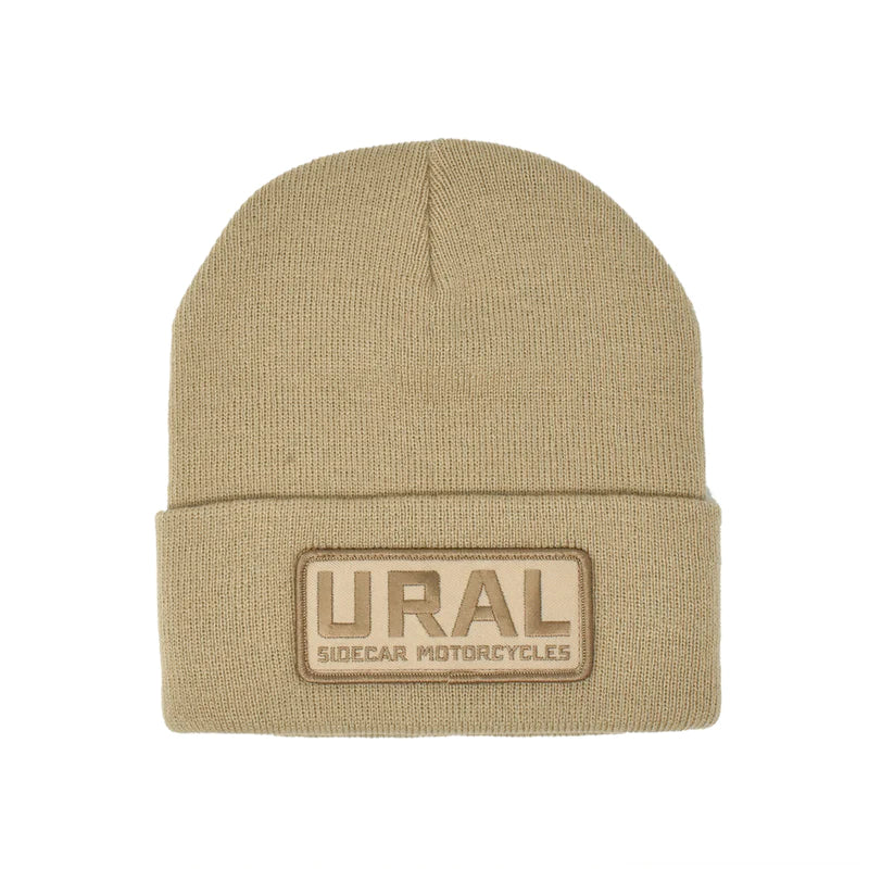 URAL text badge knit beanie
