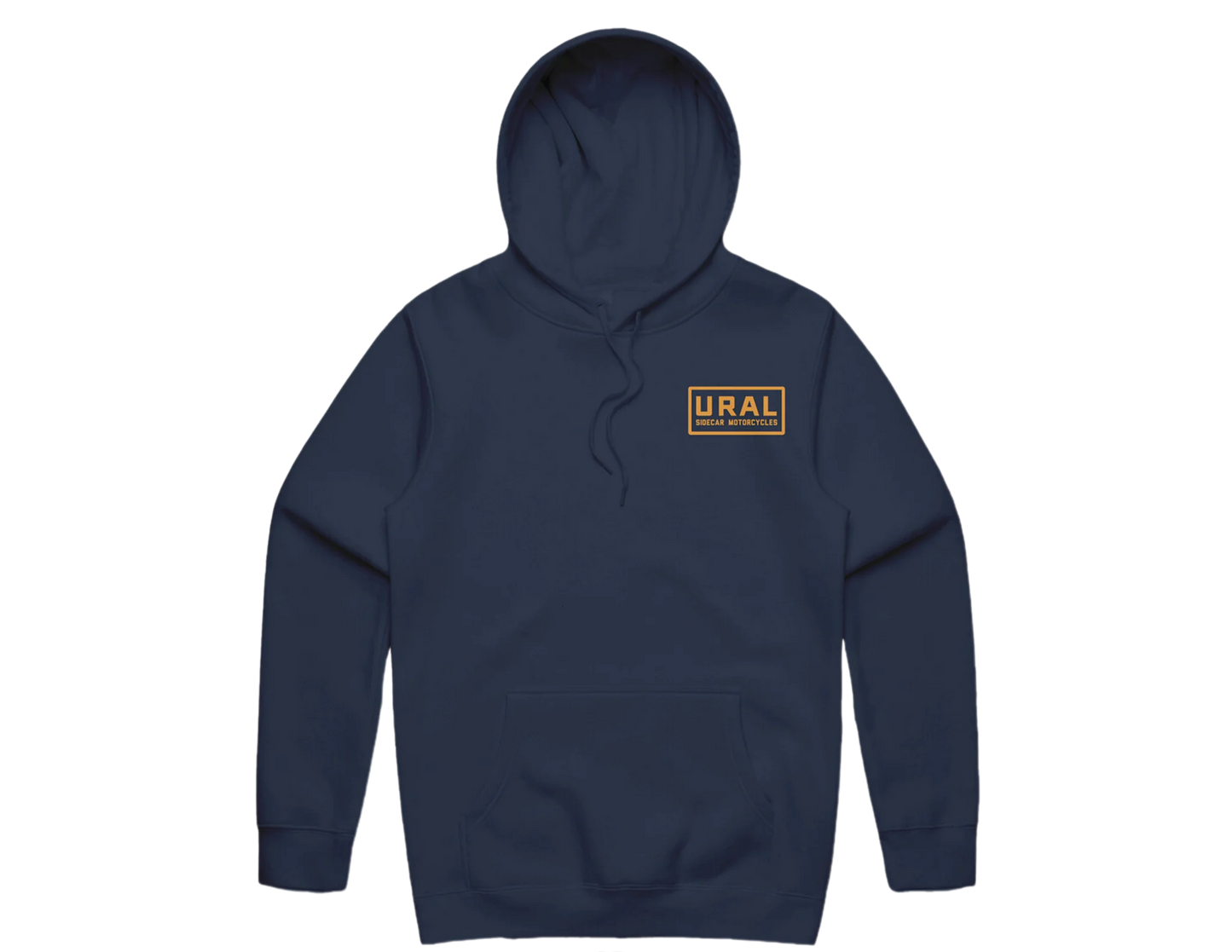 URAL TEXT BADGE HOODIE - MIDNIGHT BLUE