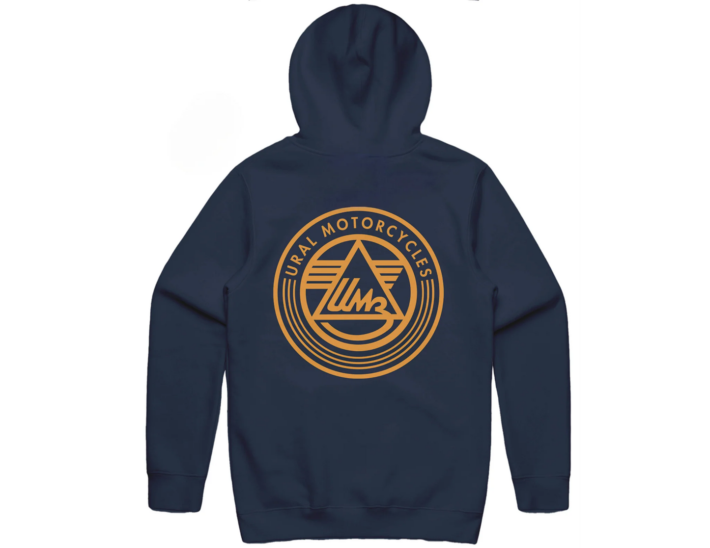 URAL TEXT BADGE HOODIE - MIDNIGHT BLUE