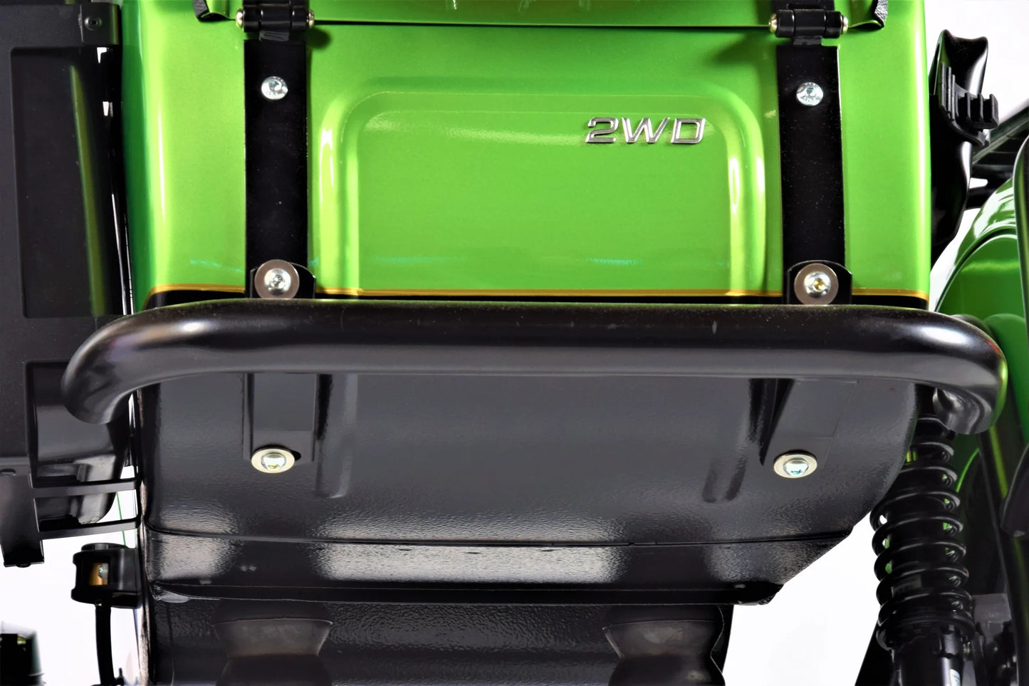 SIDECAR REAR BUMPER WITH PLASTIC END CAPS- FLAT BLACK