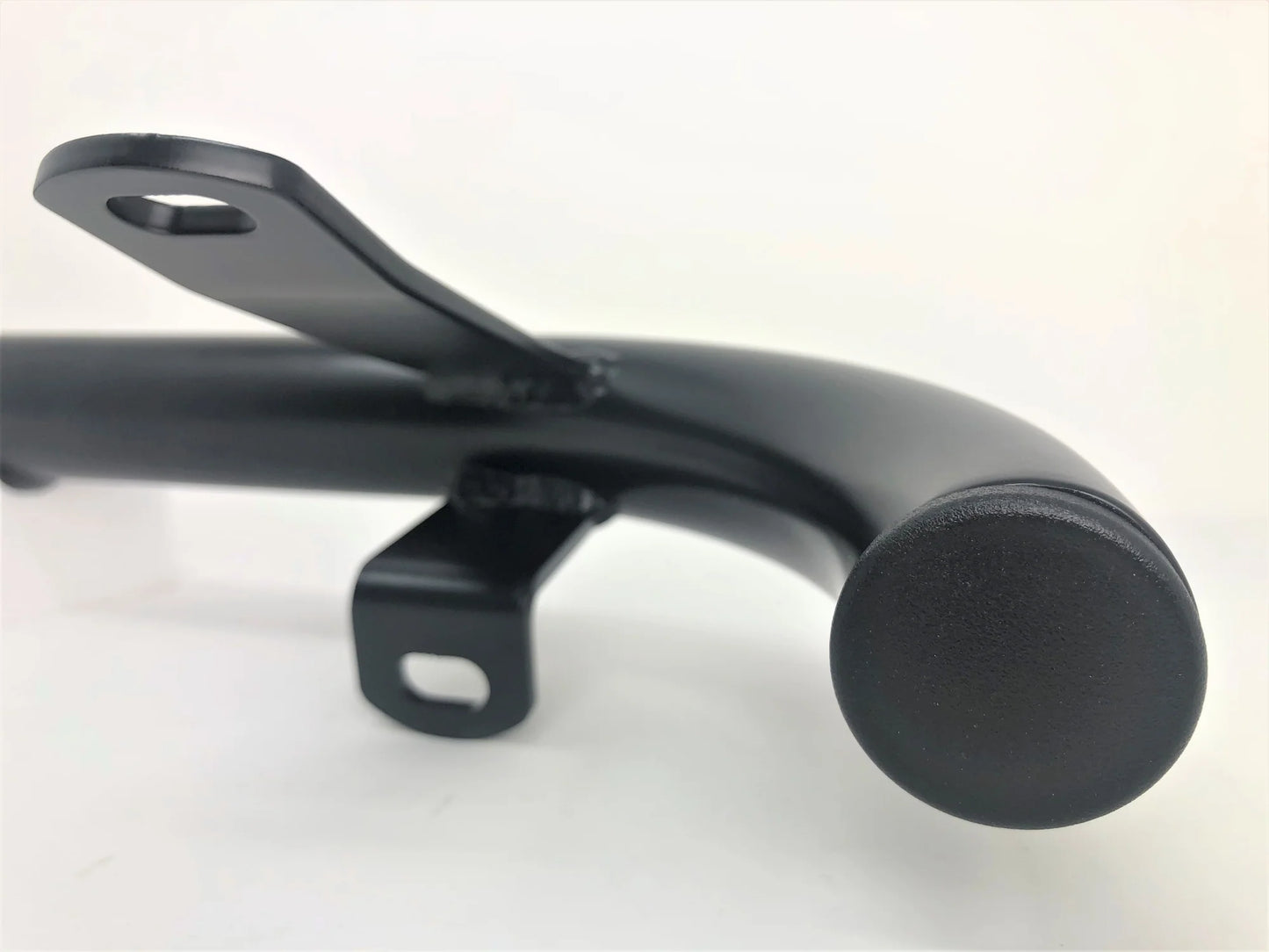 SIDECAR REAR BUMPER WITH PLASTIC END CAPS- FLAT BLACK