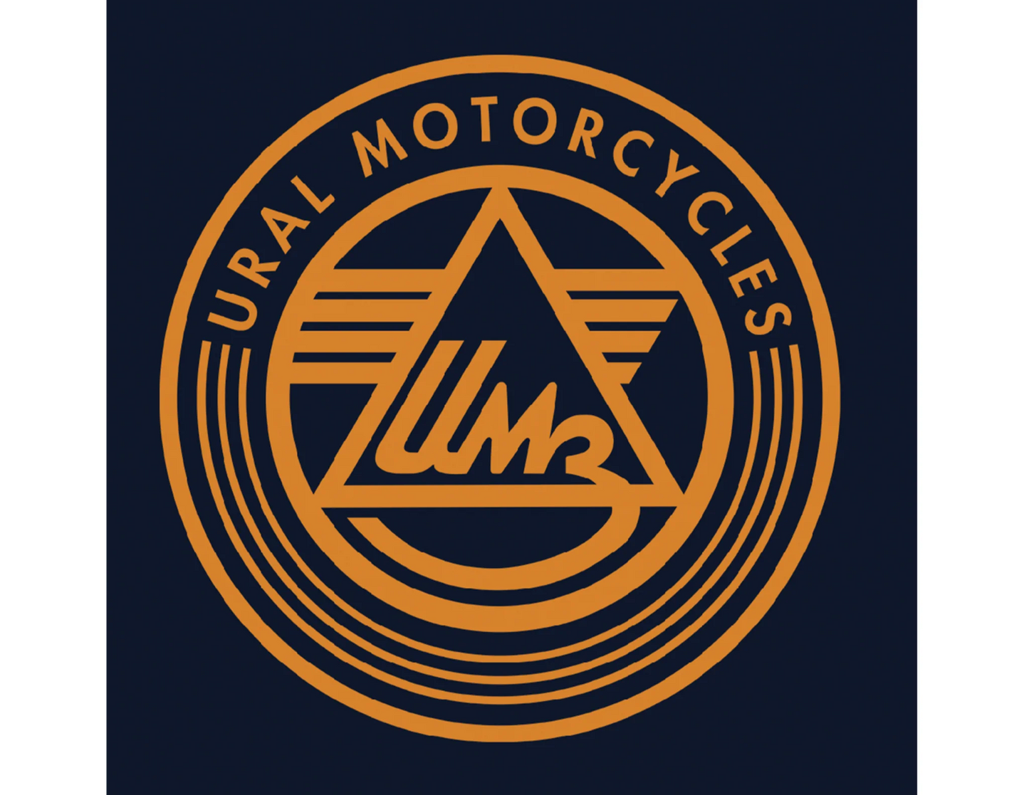 URAL TEXT BADGE HOODIE - MIDNIGHT BLUE