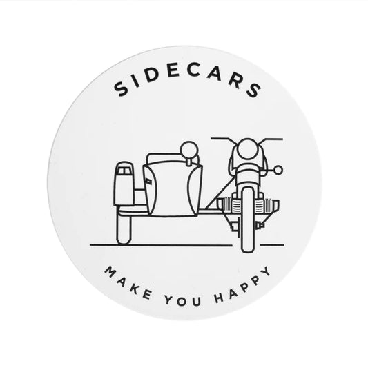Sidecars make you happy Sticker